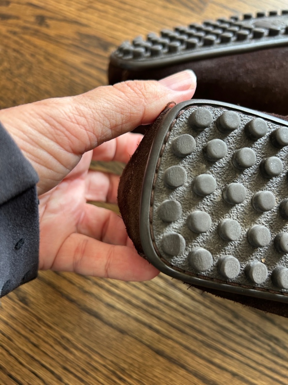 Men’s Gucci Brown suede silver horsebit driving loafers size 10.5 - Picture 9 of 12